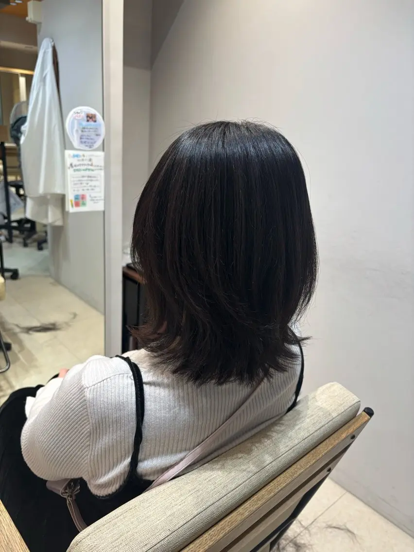ミディアム レイヤーカット ✿︎AMELY呉服町 海野采紗‎✿  ‎のヘアスタイル