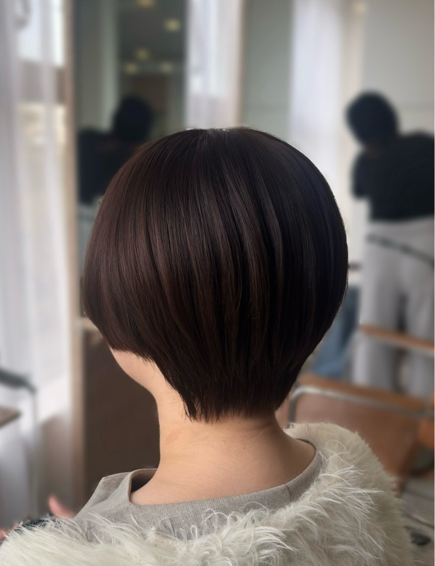 ショート チョコカラー🤎 韓国風/MIHOのヘアスタイル