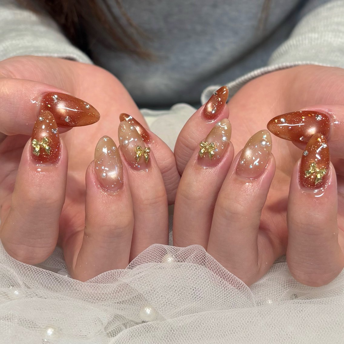 ネイル ハンドネイル 荒巻 めいのネイルデザイン