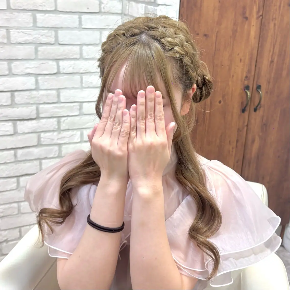 ロング ヘアセット 髪質改善縮毛50% OFF/吉田 響歌♡のヘアスタイル