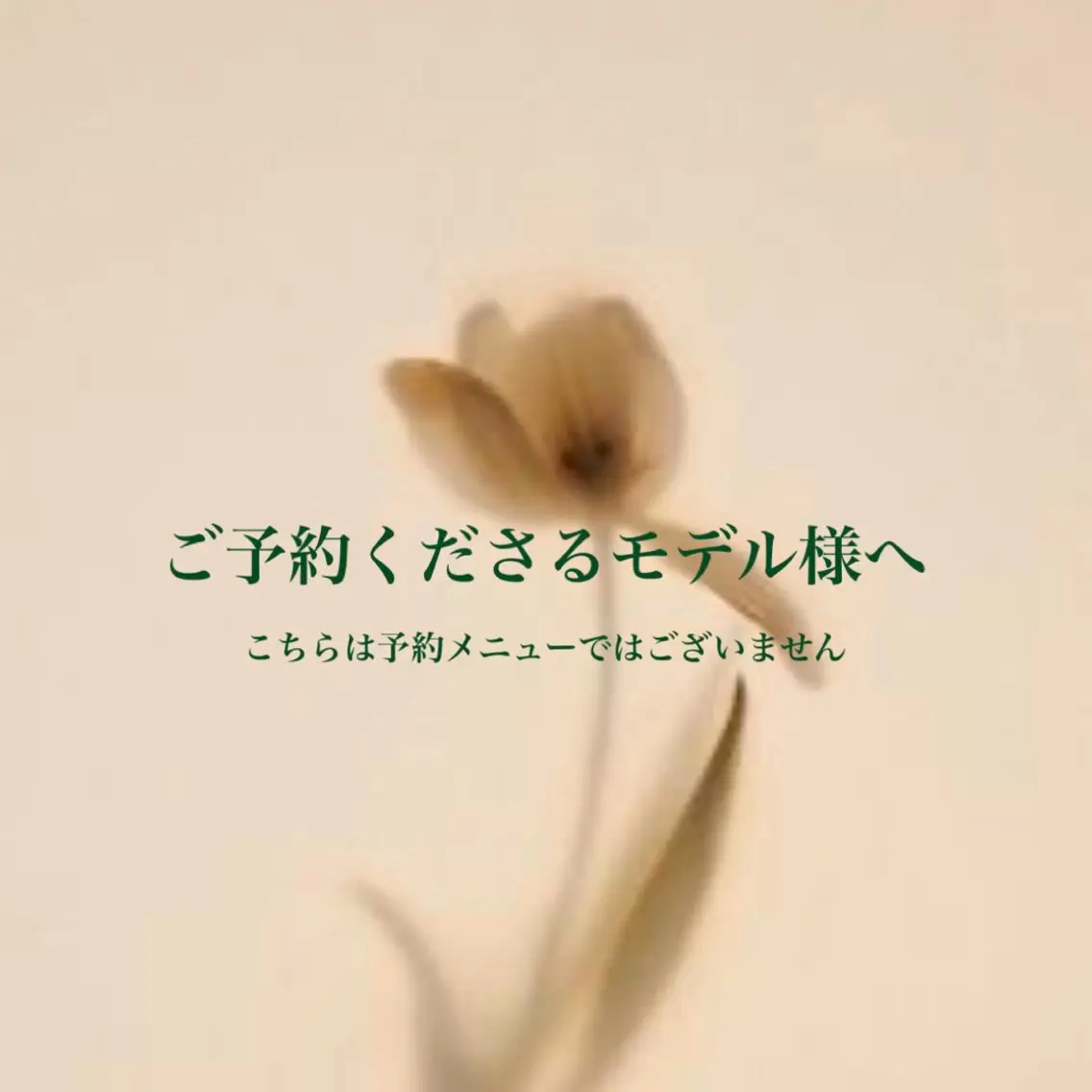 ご予約くださるモデル様への写真