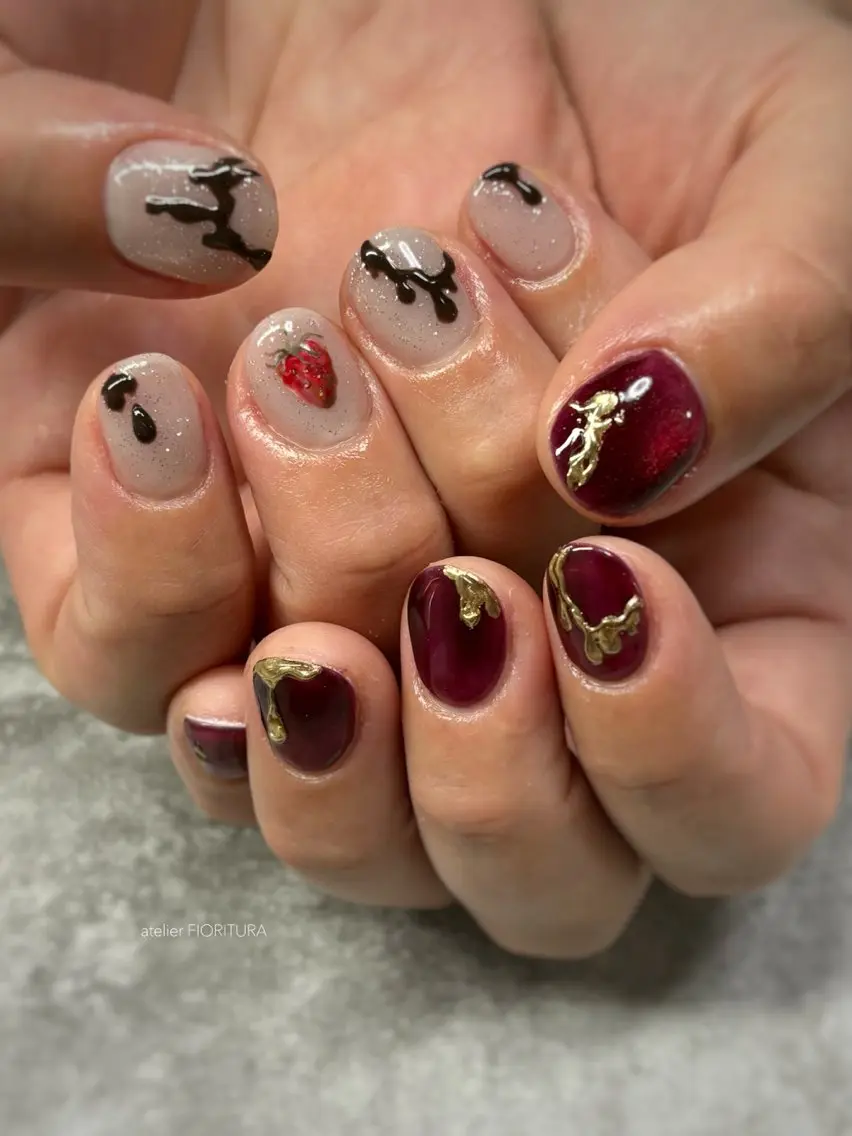 ネイル マグネットネイル ハンドネイル FIORITURA Maikoのネイルデザイン