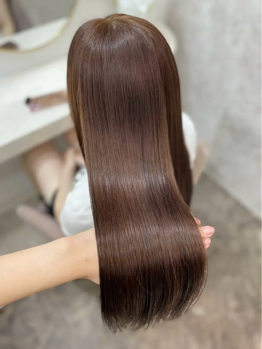 ロング カラー ‪💄心 葉/大宮 /ワンカラー🖤のヘアスタイル