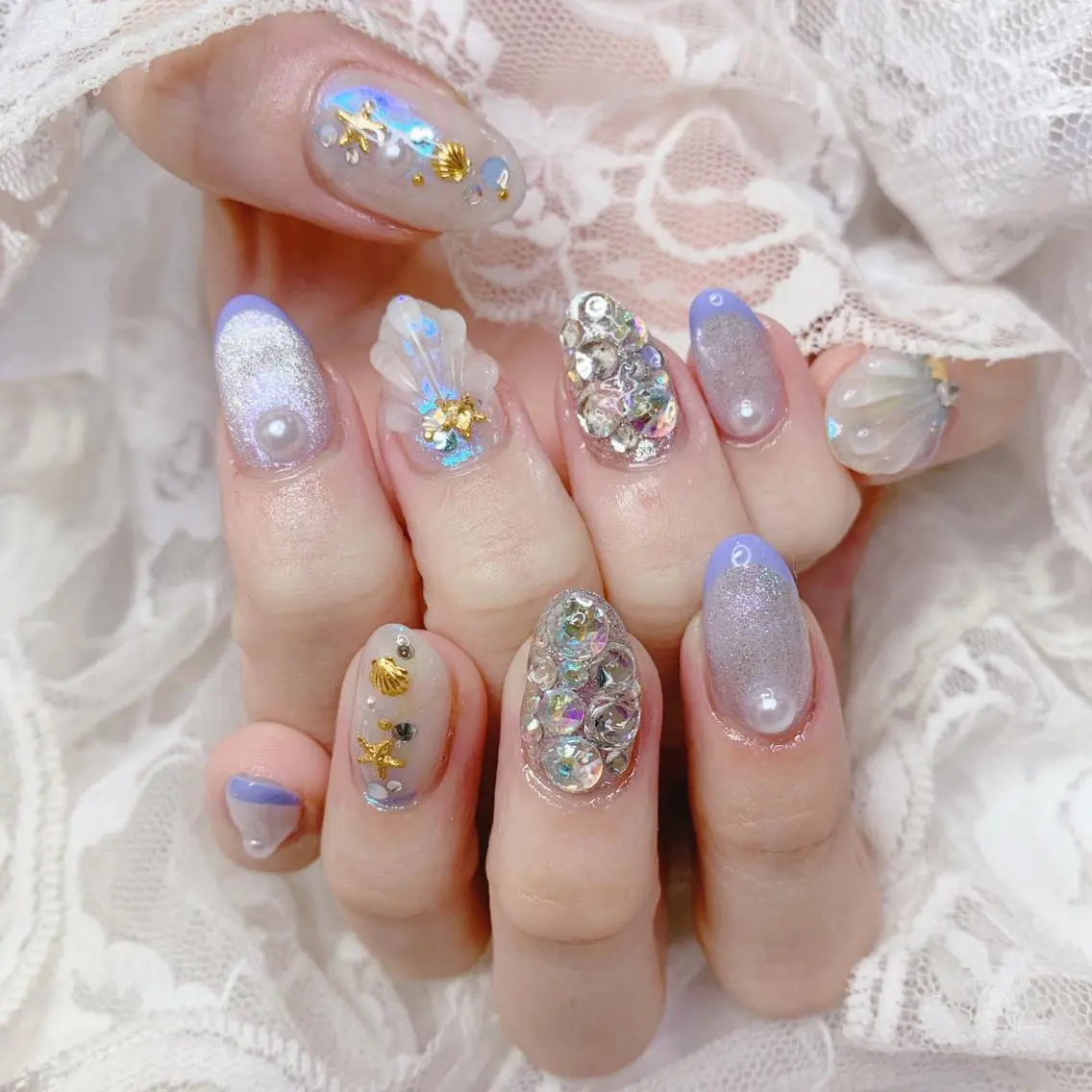 ネイル ハンドネイル La neige* yuki 🐩🌙のネイルデザイン