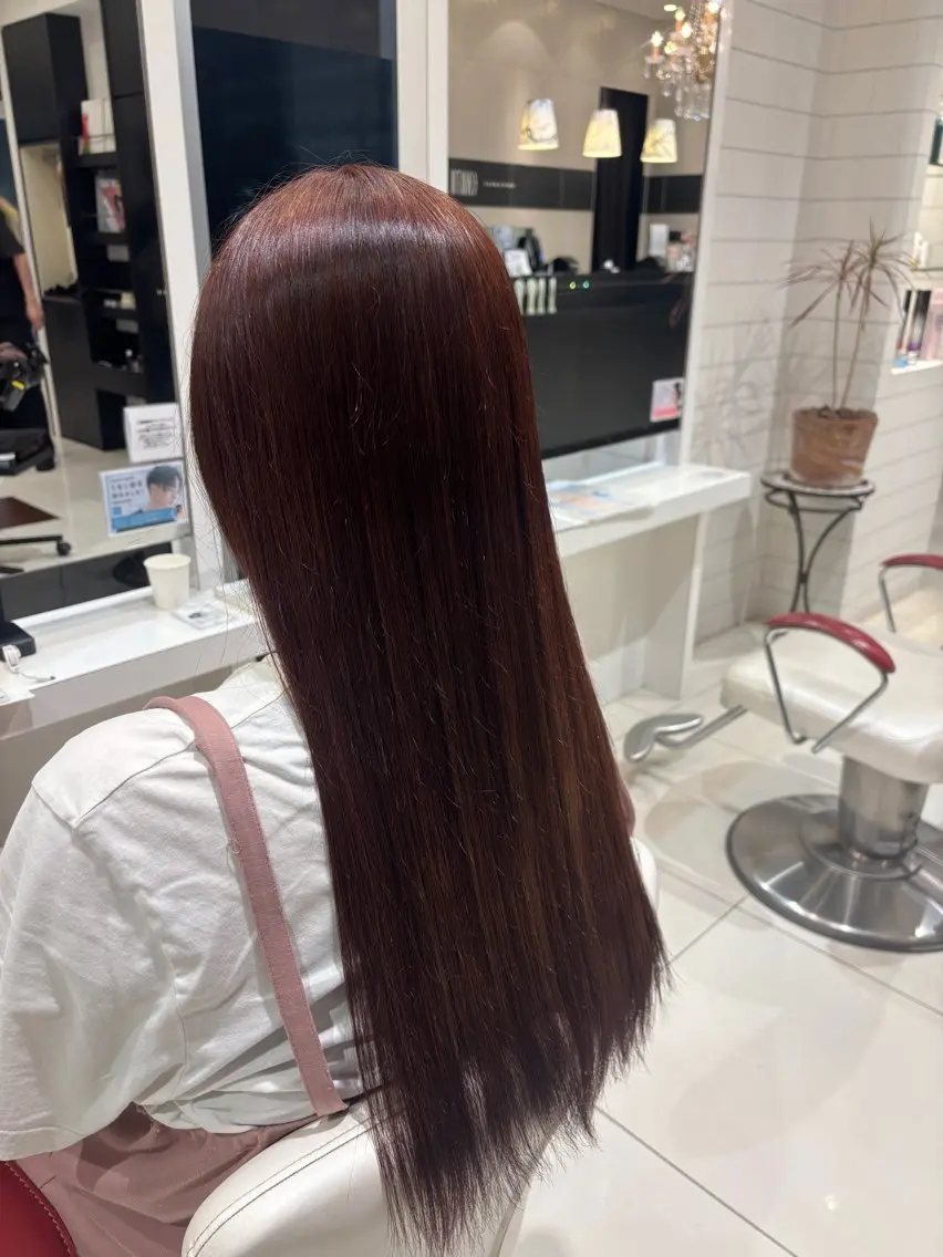 カラー ブラウンカラー オレンジ オレンジブラウン 多田 愛咲のヘアスタイル