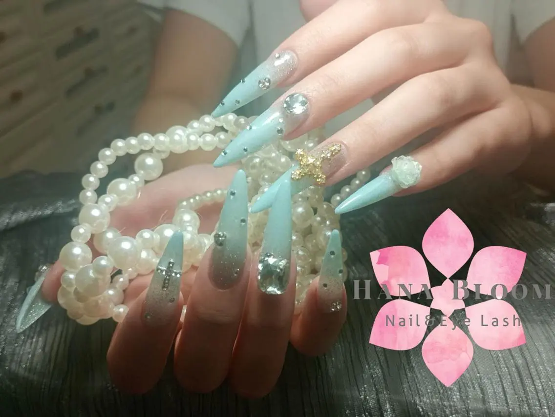ネイル 長さ出し フットネイル 韓国ネイル マグネットネイル 持ち込み ハンドネイル ハンドケア Hana Bloom Nail💗YUIのネイルデザイン