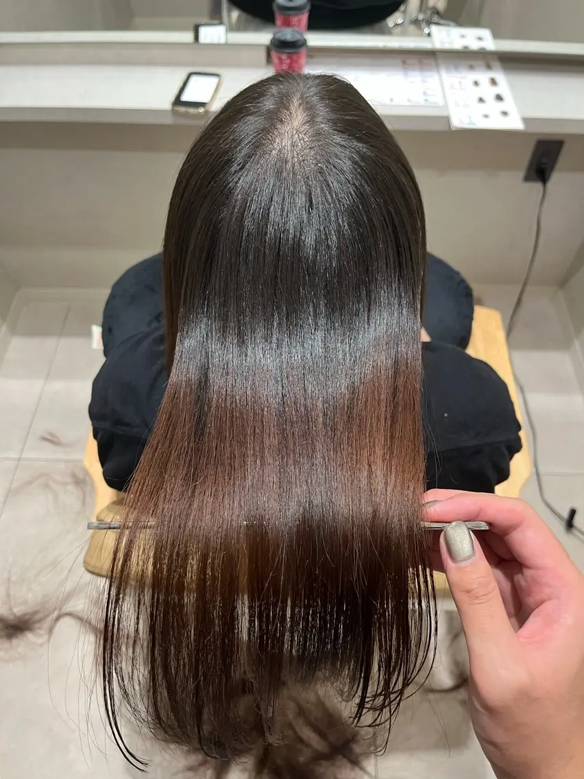 ミディアム カット 縮毛矯正 💜N°大分💜 三浦のヘアスタイル
