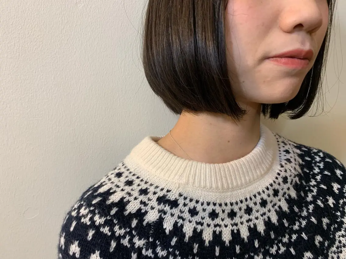 ショート ボブ ようちゃん 色持ち艶カラーのヘアスタイル