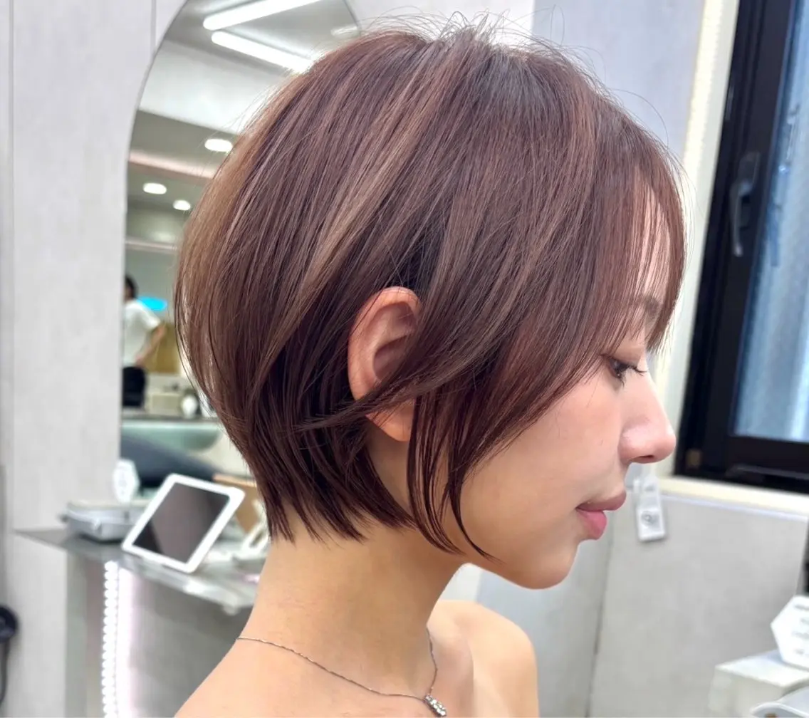 ショート ショートヘア 小顔カット 《髪質改善✖️レイヤ ー🩶》ナオヤのヘアスタイル