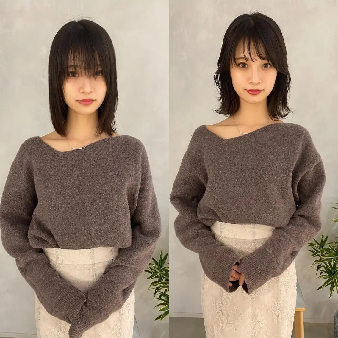 ミディアム カラー パーマ ミディアムパーマ レイヤーカットのプロ 大人ヘア宮森貴志のヘアスタイル