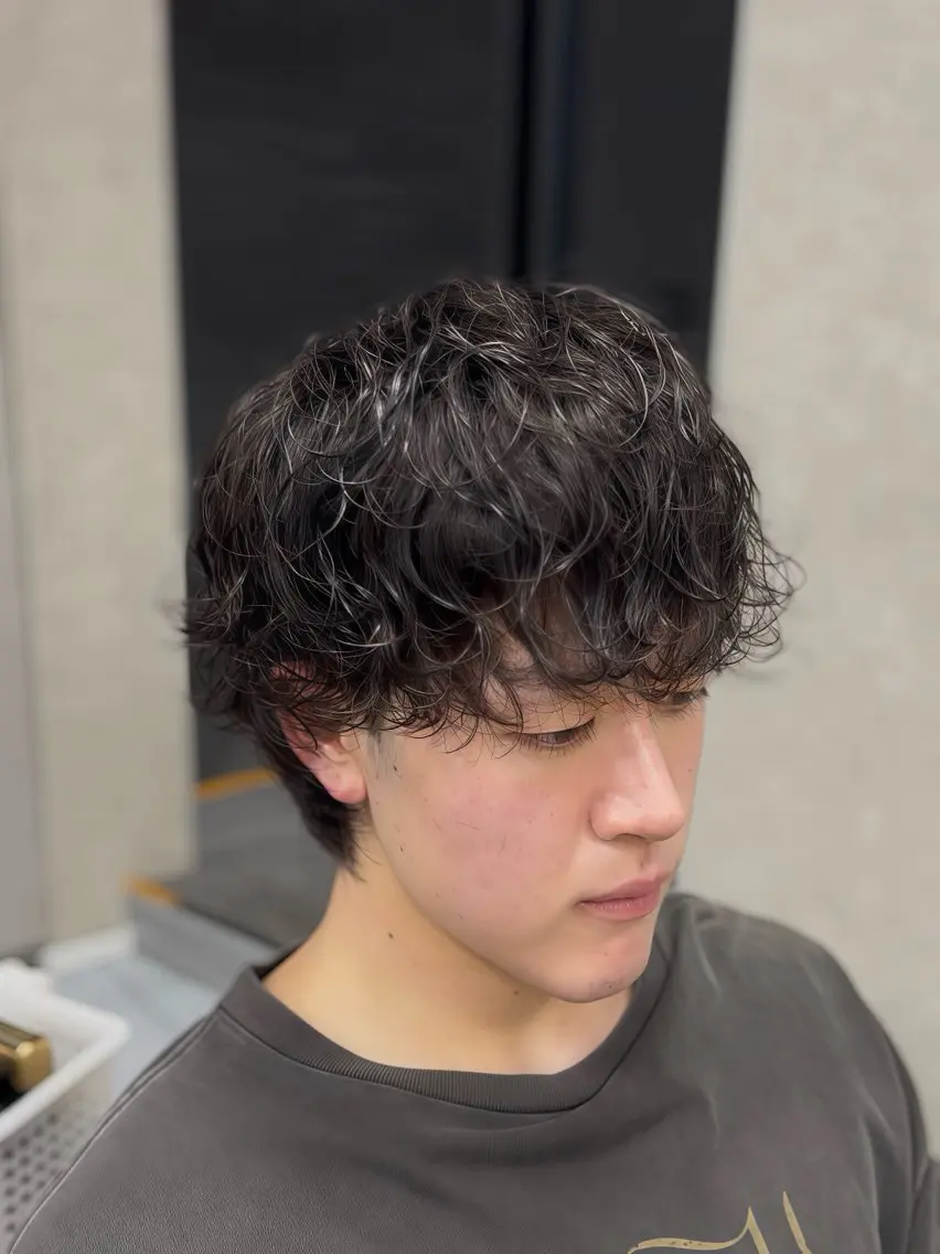 ショート パーマ メンズ メンズパーマ カット パーマ トリートメント 🔮メンズ縮毛矯正 メンズパーマ💎竹永のヘアスタイル