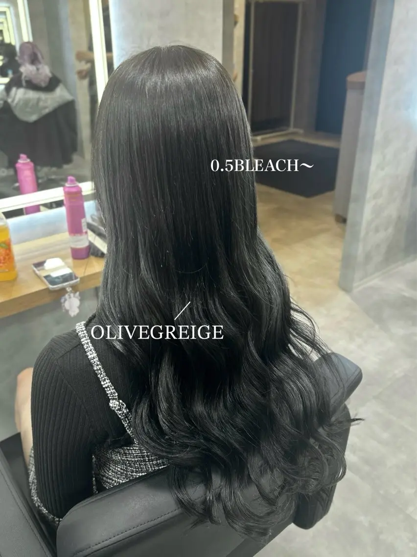 ロング カラー ヘアカラー ヘッドスパ ヘアセット 赤みなし ×透明感🫧YUNAのヘアスタイル