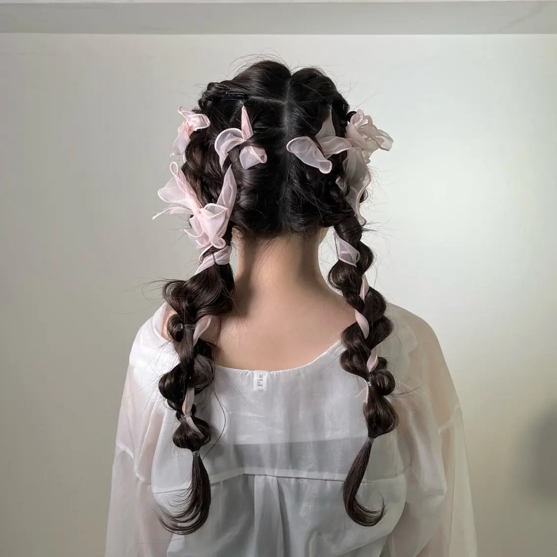 ロング ヘアアレンジ 結婚式・ブライダル ヘアセット エクステ/ハイトーン /HARUNAのヘアスタイル
