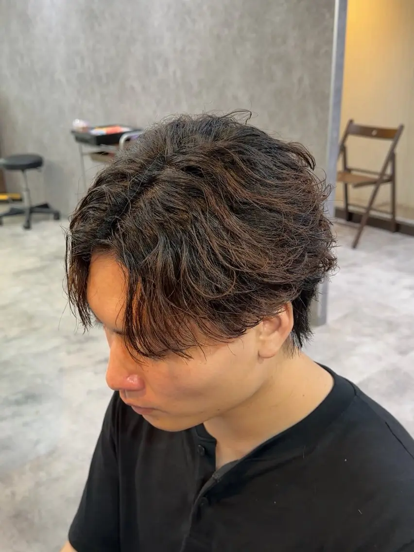 ショート パーマ カット パーマ りょうま⚡️新小岩 ニュアンスパーマのヘアスタイル