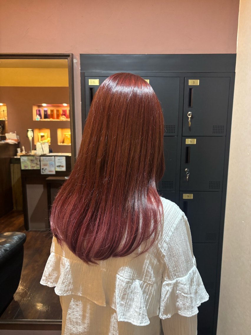 カラー グラデーションカラー ピンクカラー [naitre] mashiroのヘアスタイル