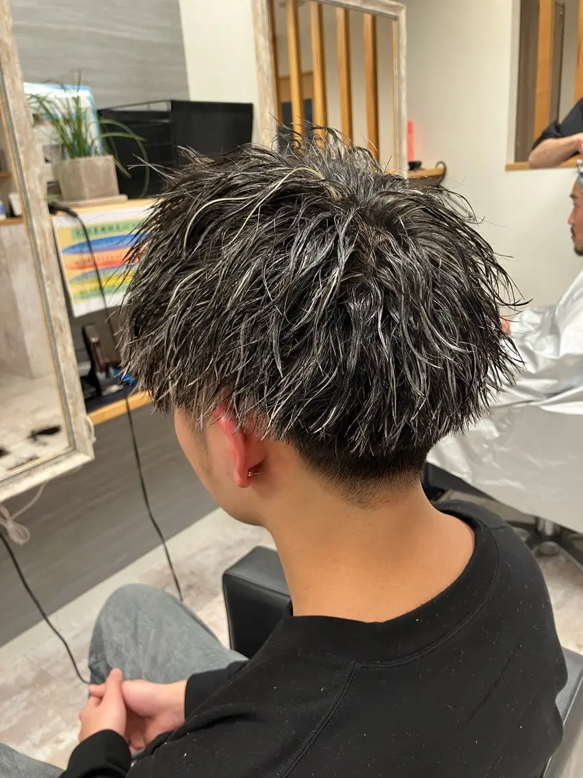 パーマ メンズ カット ヘアカラー パーマ メンズ特化/パーマ/ フェードWATARUのヘアスタイル