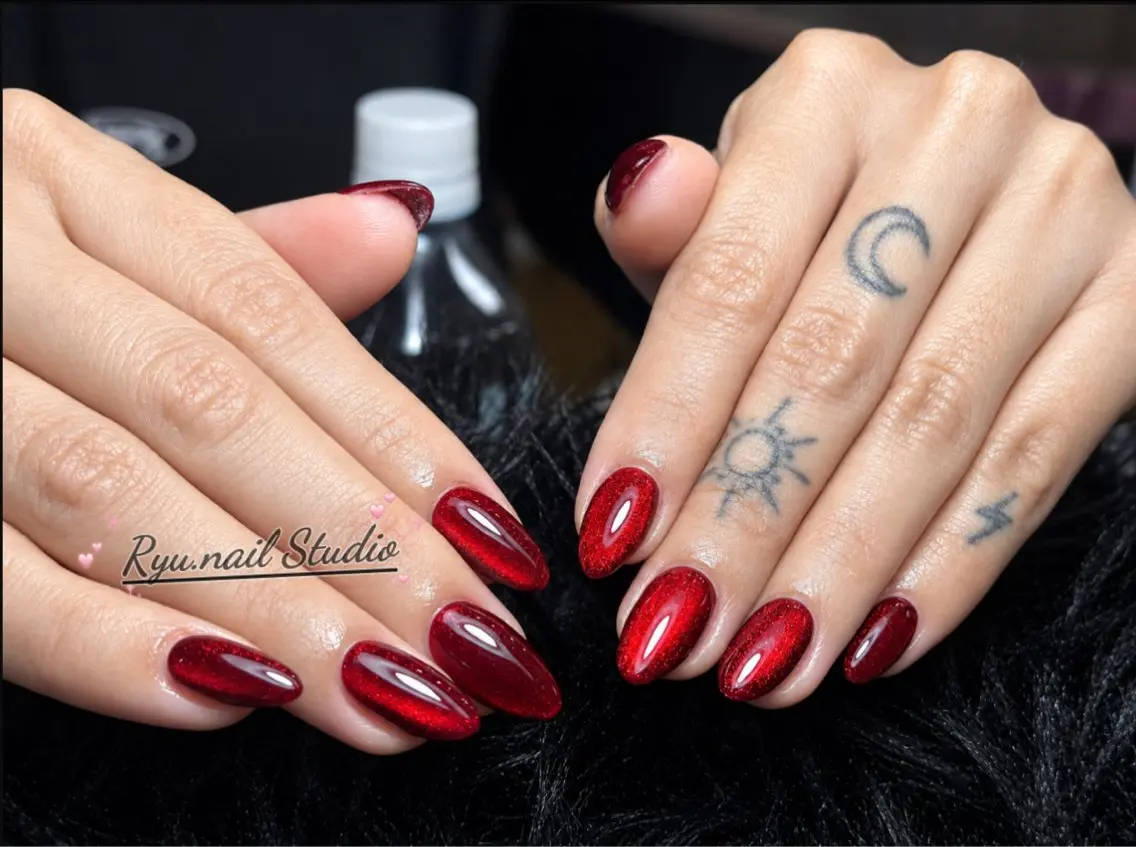 ネイル 韓国ネイル ワンホンネイル ハンドネイル Ryu Nail YukiChanのネイルデザイン