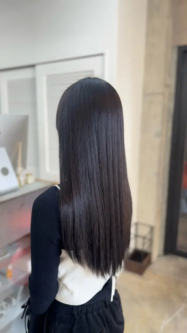 ロング カラー 透明感カラー ラベンダーカラー トリートメント ヘアカラー トリートメント MAUVE MIYUのヘアスタイル