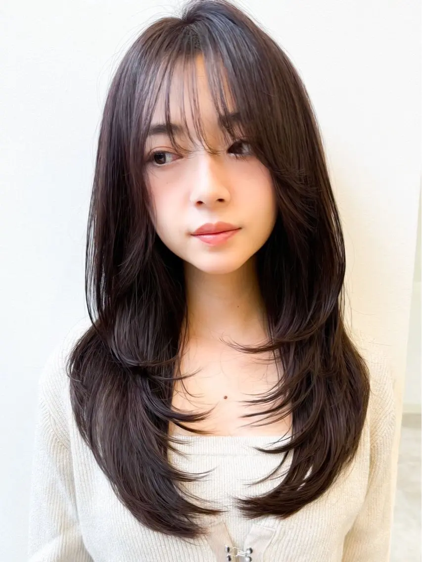 カット+部分縮毛矯正(顔周り)+2step TRの写真