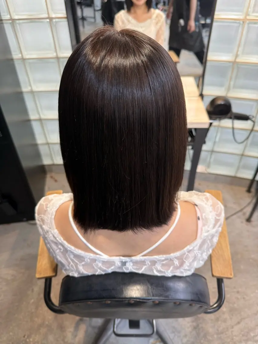 ショート 縮毛矯正 縮毛矯正 坂本 優奈のヘアスタイル