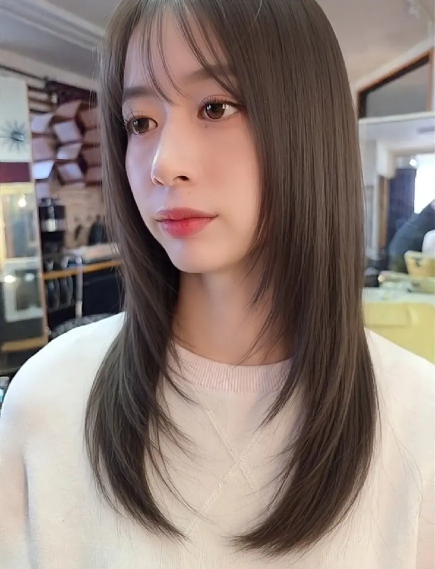 セミロング カット ヘアカラー トリートメント 再来率★94%★丁寧 シニストラ足利表参道のヘアスタイル