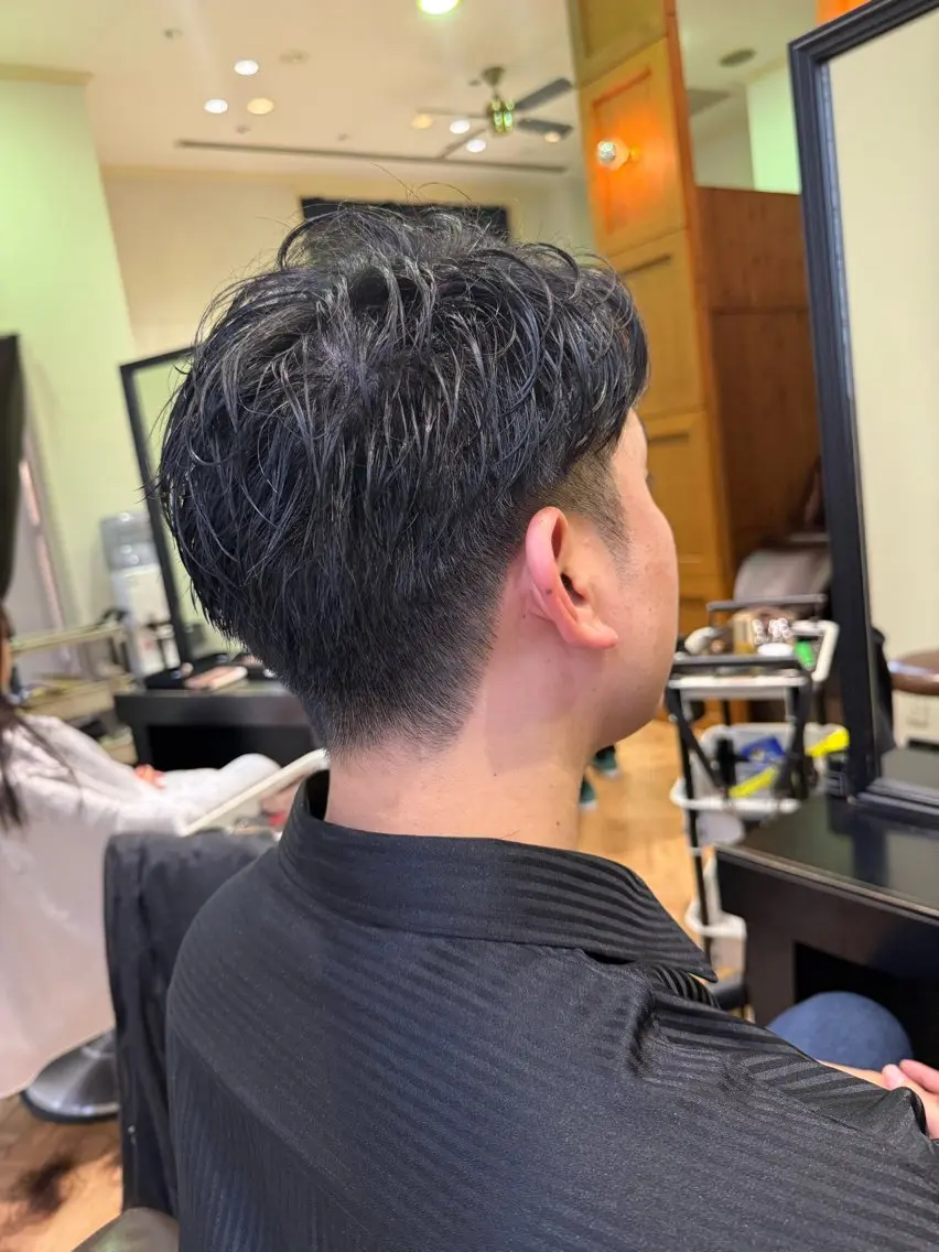 ショート メンズ メンズパーマ 溝口 槙里也のヘアスタイル