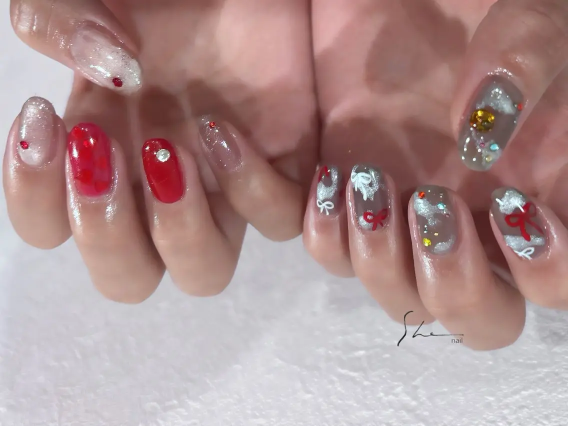 ネイル ニュアンスネイル ハンドネイル SHE adusaのネイルデザイン