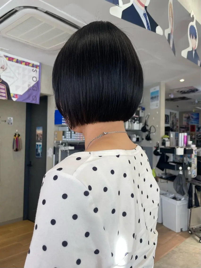ショート ボブ カット トリートメント 似合わせカット/ デザインカラー🦄のヘアスタイル