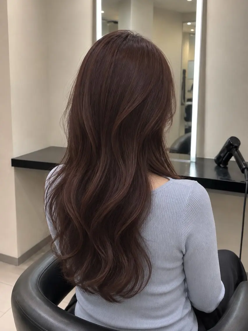 ミディアム カラー ブラウンカラー トリートメント 🌈ウルトワ水素 髪質改善naru🌈のヘアスタイル