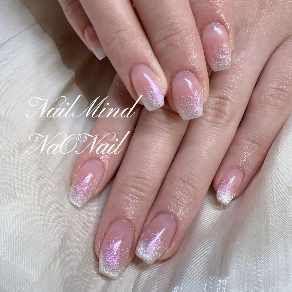 ネイル チークネイル グラデーション マグネットネイル ハンドネイル Nail Mind (NaONail)のネイルデザイン