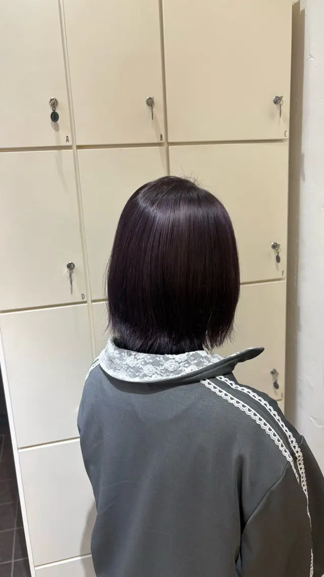 ショート カラー ヘアアレンジ ラベンダーカラー ピンクカラー 🪐ニュアンスヘア/ 韓国ヘア/虹子🪐のヘアスタイル