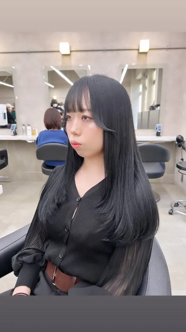 ロング カラー パーマ ヘアアレンジ メンズ 上品＆韓国風 🥀海心🥀のヘアスタイル