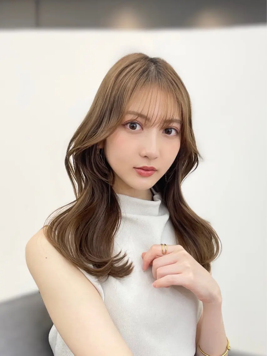 ミディアム カラー カット ヘアカラー トリートメント 🦋韓国系指名No1 店長/圓山 祐也🦋のヘアスタイル