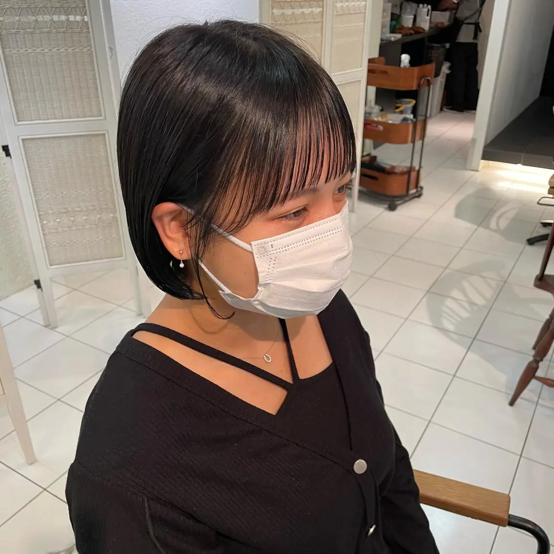 ショート カラー ボブ 透明感カラー/ 寺田千雅子のヘアスタイル