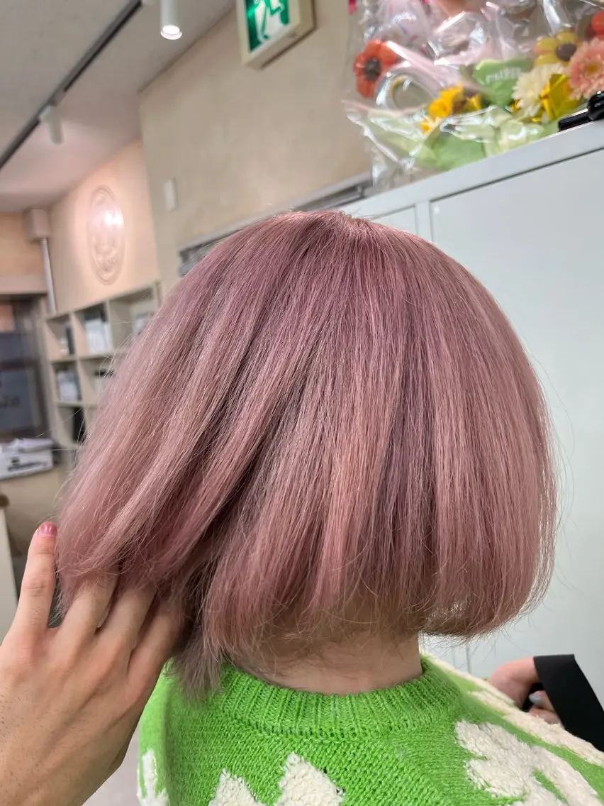 ショート ハイトーン/メンズ パーマ👾ますのヘアスタイル