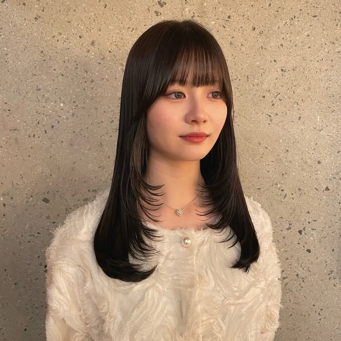 ロング カラー 平尾/薬院*北谷治子 *艶髪レイヤーカットのヘアスタイル