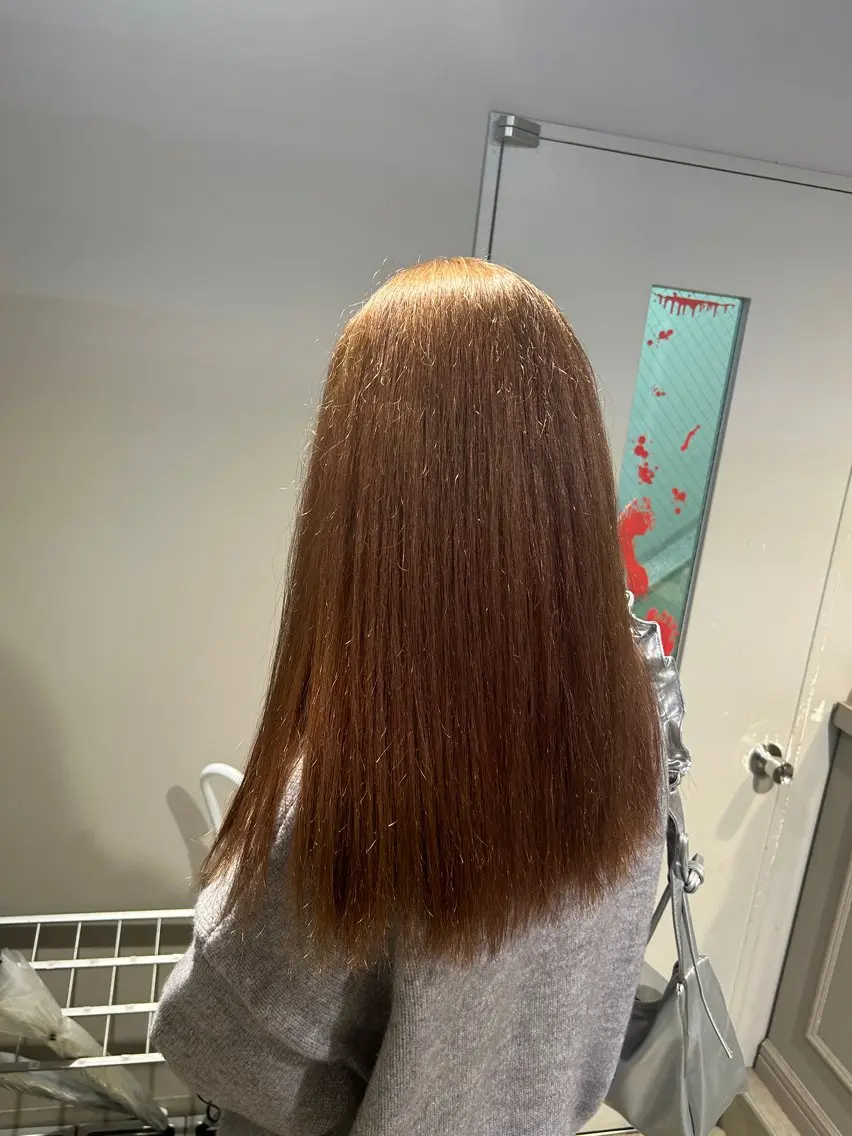 カラー パーマ ヘアアレンジ メンズ ヘアカラー トリートメント ヘッドスパ ヘアセット 🥯縮毛/レイヤー/ ベージュヘア🥯のヘアスタイル