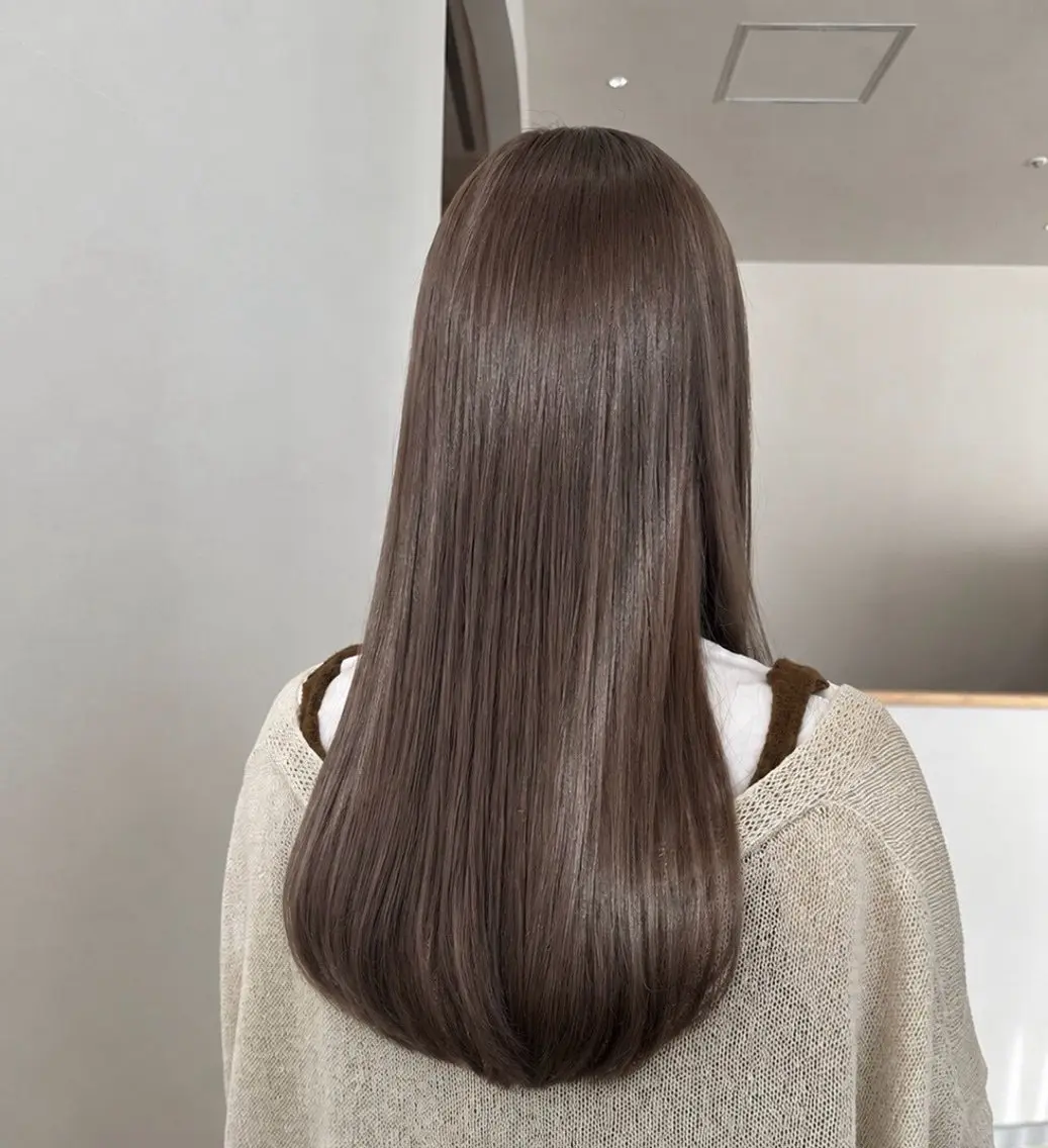 カラー ブリーチ ダブルカラー ボブ 髪質改善 ヘアカラー 平尾✨髪質改善トリー トメント✨Ryotaのヘアスタイル