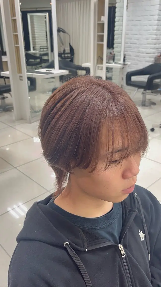 ショート カラー メンズ カット ヘアカラー トリートメント 縮毛矯正指名No.1 艶カラー/SHIMAのヘアスタイル