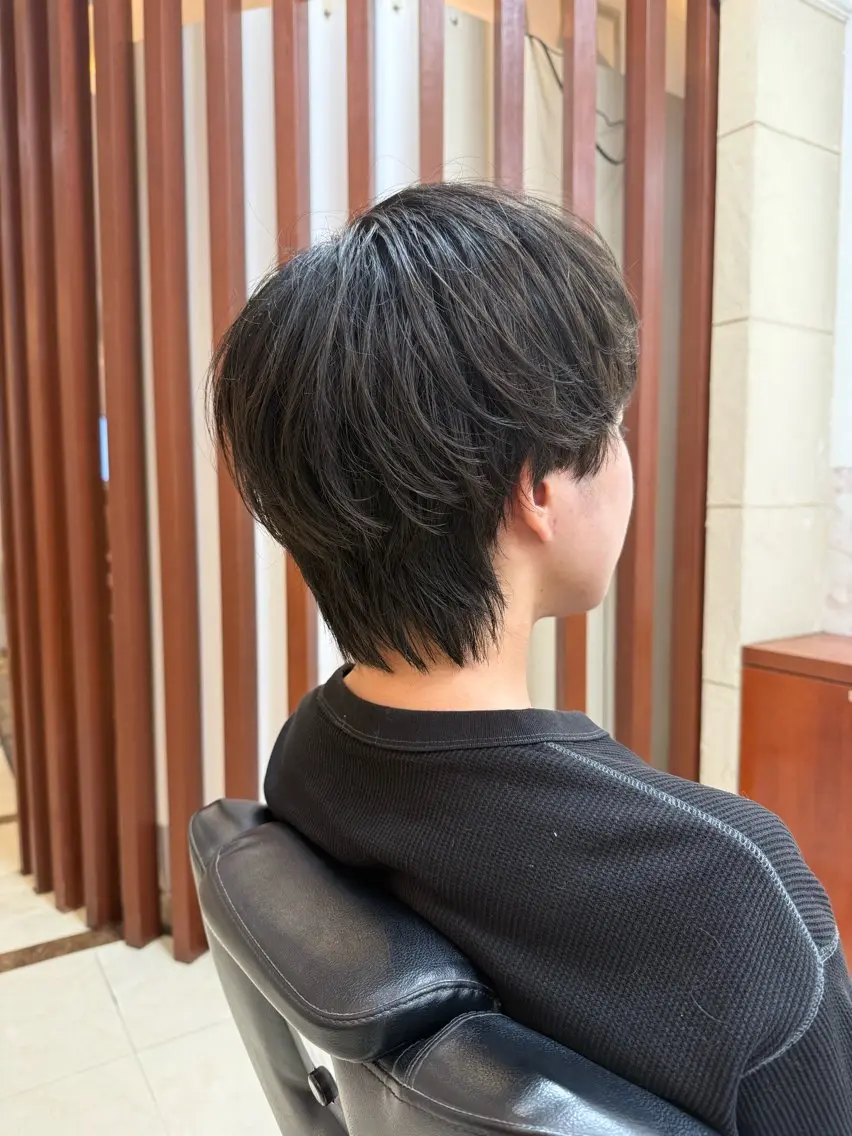 ミディアム メンズ 飯塚 美羽のヘアスタイル