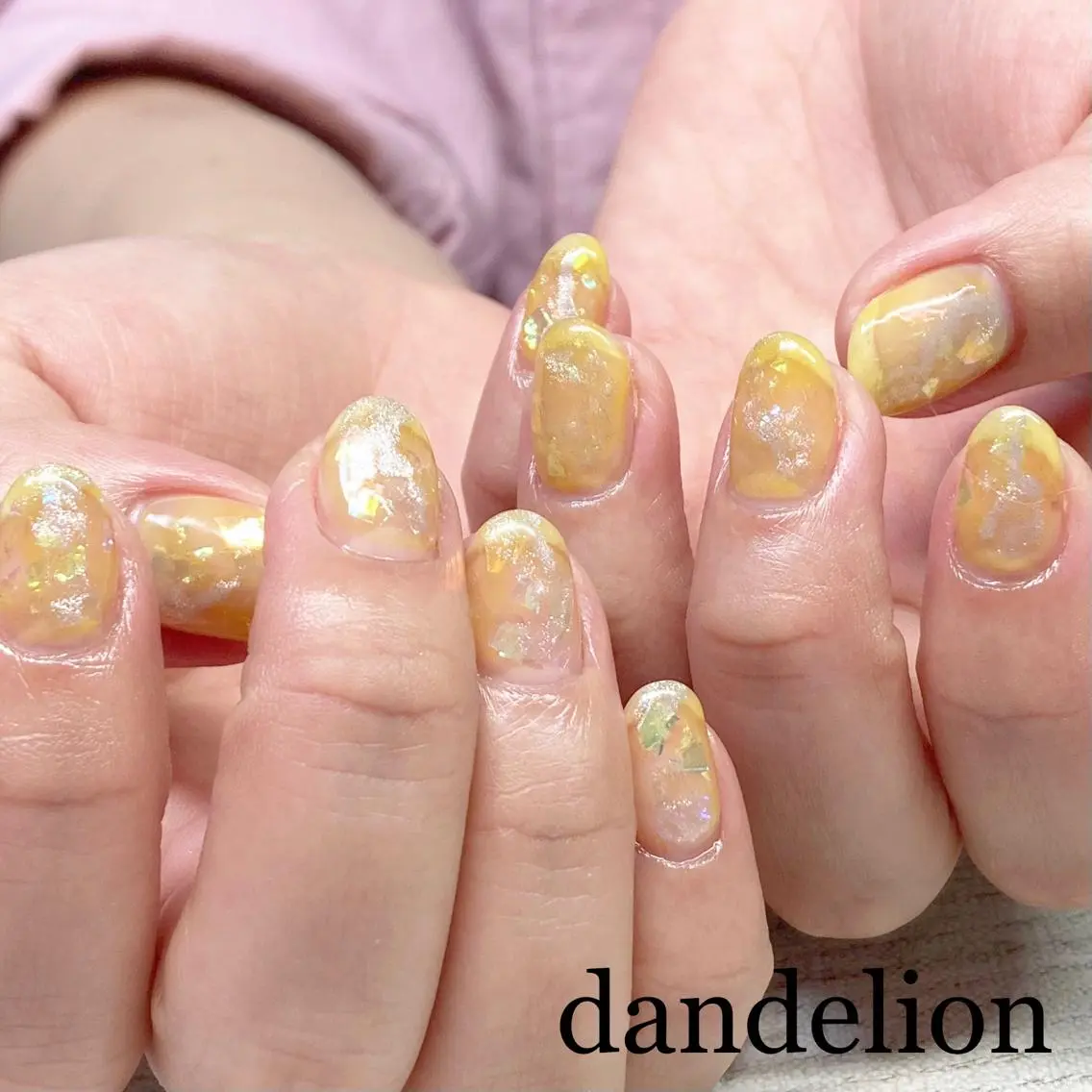 ネイル ハンドネイル ハンドケア dandelion ダンデライオンのネイルデザイン