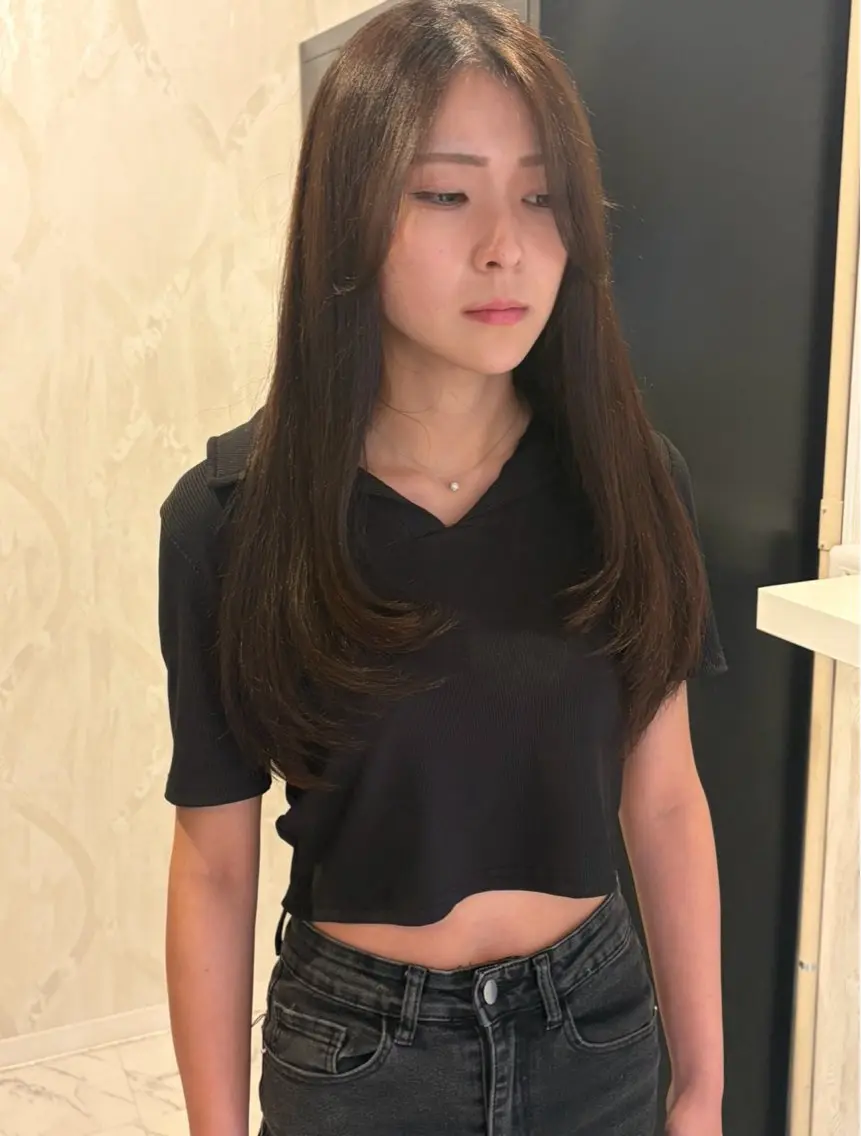 ロング レイヤーカット ‎🤍石川 花奈‎🤍のヘアスタイル
