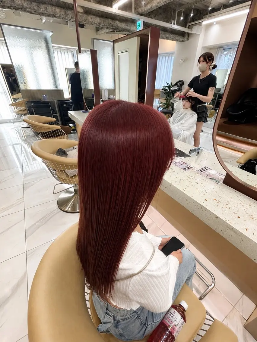 ロング カラー ヘアカラー トリートメント 透明感カラー/ ダブルカラー/まなやのヘアスタイル