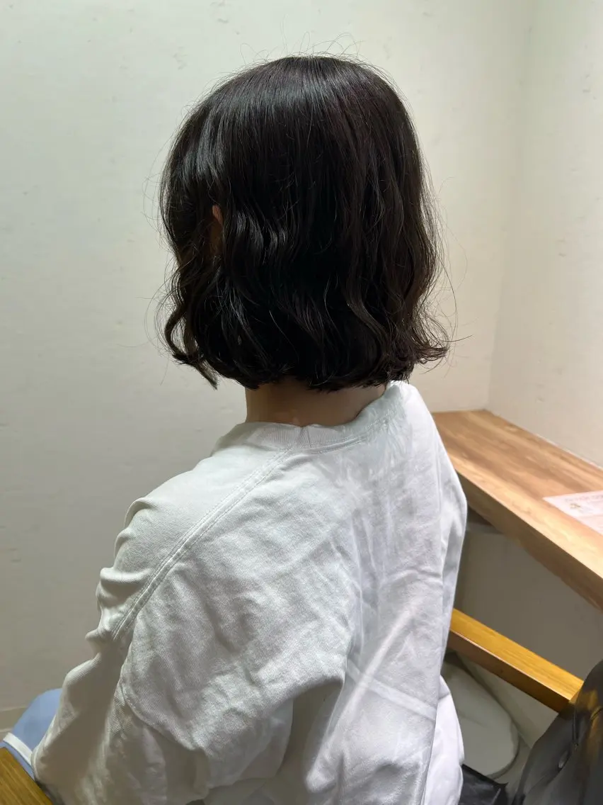 ショート コテ巻き風パーマ SHONOのヘアスタイル