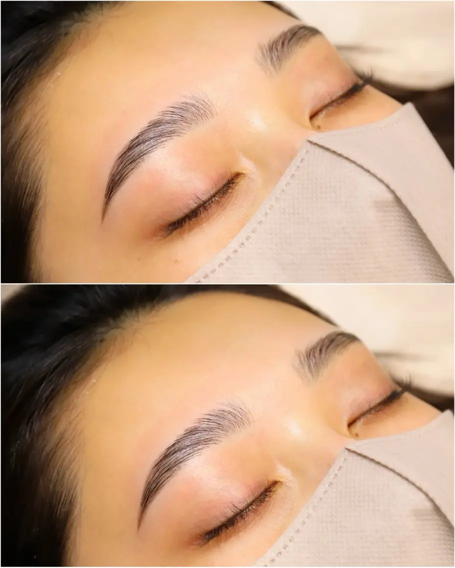 【EYEBROW PERM 】間引き/鎮静ケア/メイクレクチャー付🪄パーマを加えることでワンランク上の印象にの写真
