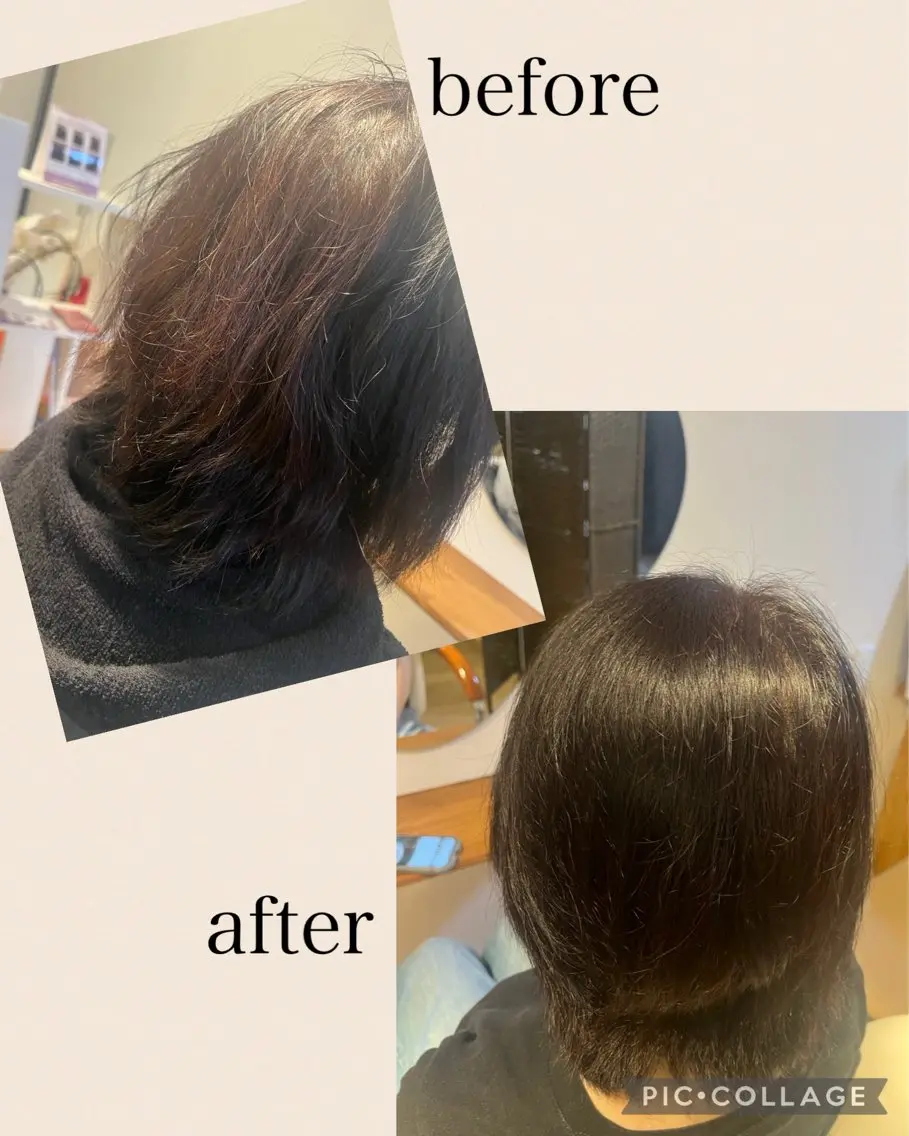 ミディアム カラー ブラウンカラー ダークブラウン プライベートサロン LOHASSALONのヘアスタイル