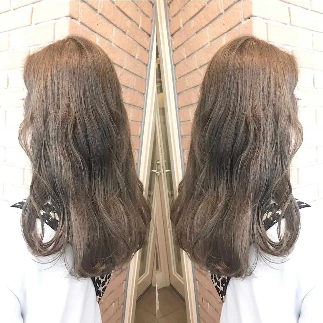 セミロング カラー パーマ ヘアアレンジ メンズ ネイル マツエク・マツパ ダブルカラー カラーマツエク サロンドミルク 原宿のヘアスタイル
