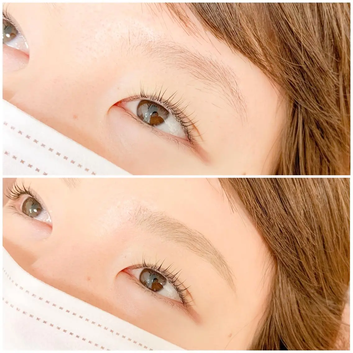 眉毛のワックス脱毛&スタイリングの写真