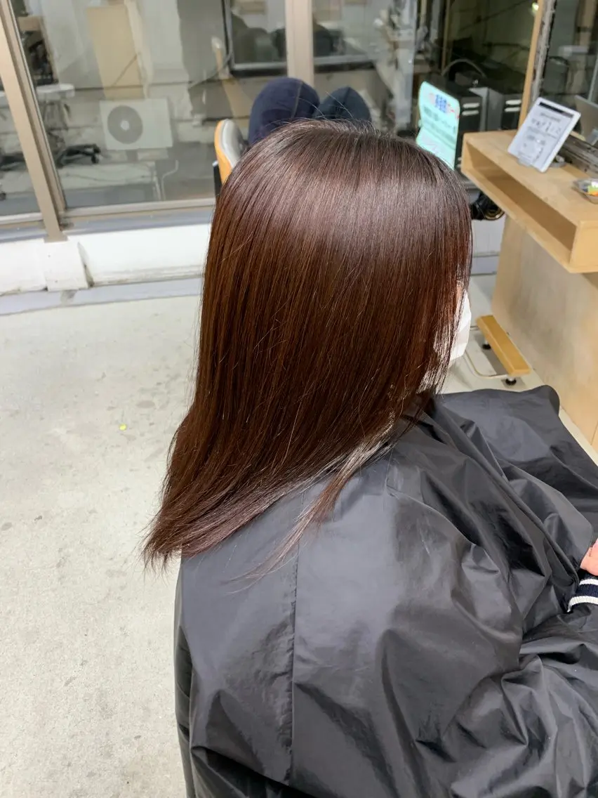 ロング カラー ブラウンカラー ピンクカラー ピンクブラウン カット ヘアカラー 【メンズパーマ特化】 🍏網中勇喜のヘアスタイル