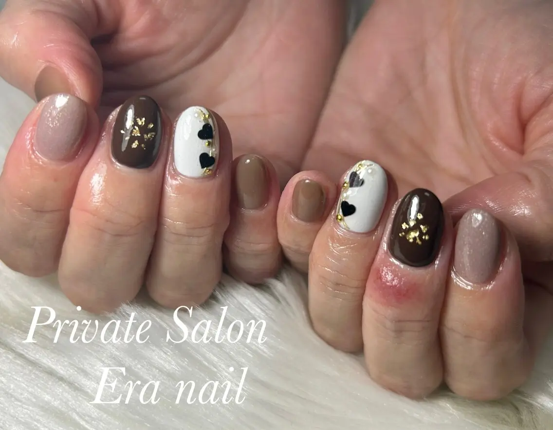 ネイル バレンタイン ハンドネイル Era nailのネイルデザイン